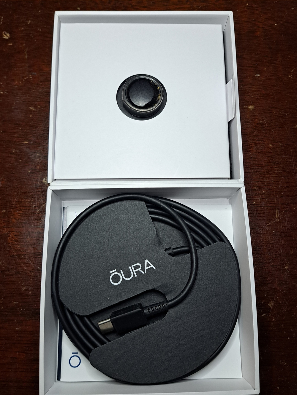 Oura Smart Ring Gen 3 Size 8 Black Heratige